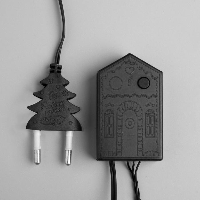 Гирлянда «Нить» 5 м с насадками «Шарики жёлтые», IP20, тёмная нить, 30 LED, свечение жёлтое, 8 режимов, 220 В Гирлянда «Нить» 5 м с насадками «Шарики жёлтые», IP20, тёмная нить, 30 LED, свечение жёлтое, 8 режимов, 220 В