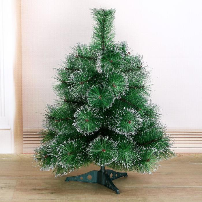 Кедр Кедр "Серебро" пласт подставка, 60 см d нижнего яруса 50 см d иголок 10 см 35 веток