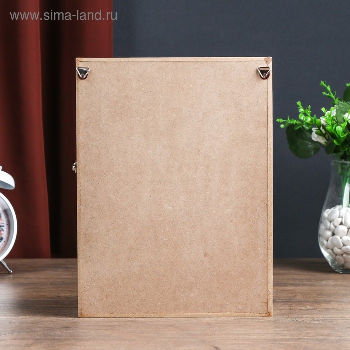 Ключница дерево 6 крючков Ключница дерево 6 крючков "Велосипед с цветами" 26х19,5х5,5 см