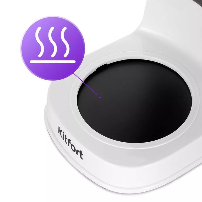 Кофеварка Kitfort КТ-7218, капельная, 750 Вт, 1.25 л, чёрно-белая Кофеварка Kitfort КТ-7218, капельная, 750 Вт, 1.25 л, чёрно-белая