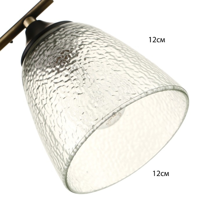 Люстра Люстра "Эсм BayerLuxина" 3хЕ27 40Вт бронза 47х47х19 см BayerLux