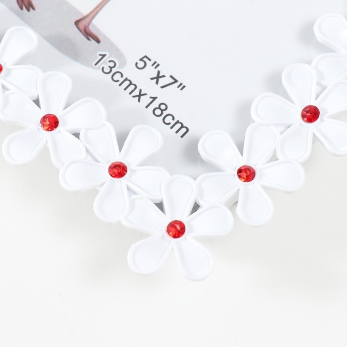 Фоторамка пластик 13х18 см  Фоторамка пластик 13х18 см "Белая черёмуха" 17х2х21 см