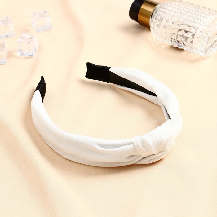 Ободок для волос Ободок для волос "Амата" классика, 3 см, белый