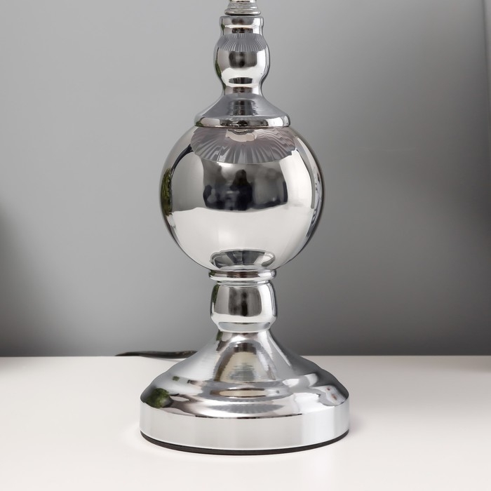 Настольная лампа Настольная лампа "Алфи" Е27 40Вт хром 28х28х46 см