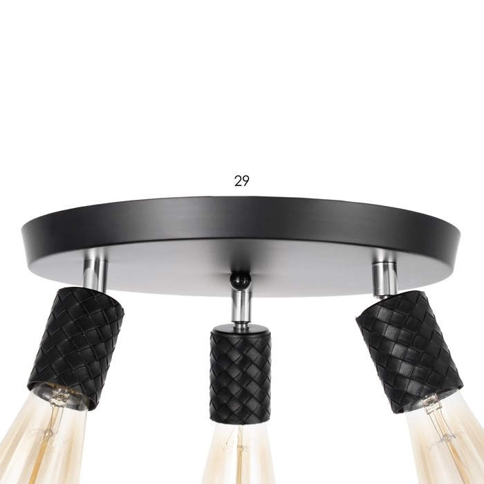 Спот Спот "Скин" 3хЕ27 40Вт черный 30х30х16см