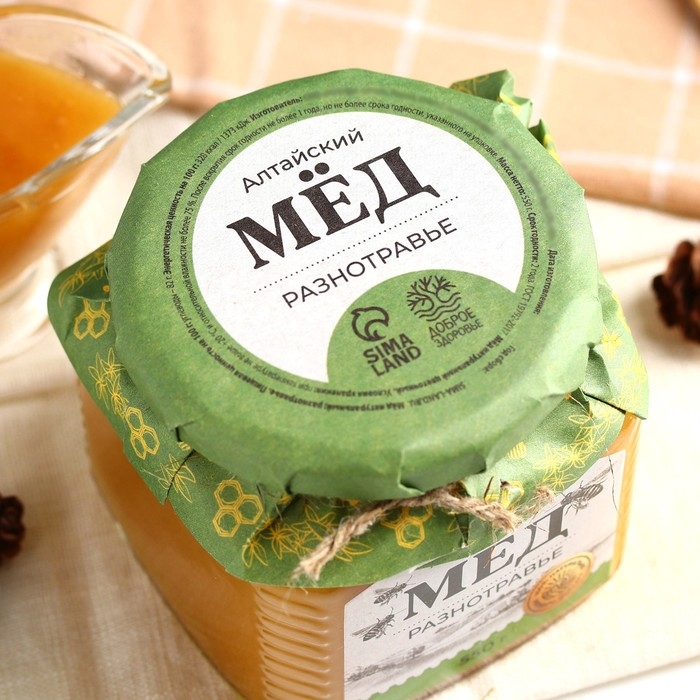 Мёд алтайский «Разнотравье», 550 г. Мёд алтайский «Разнотравье», 550 г.