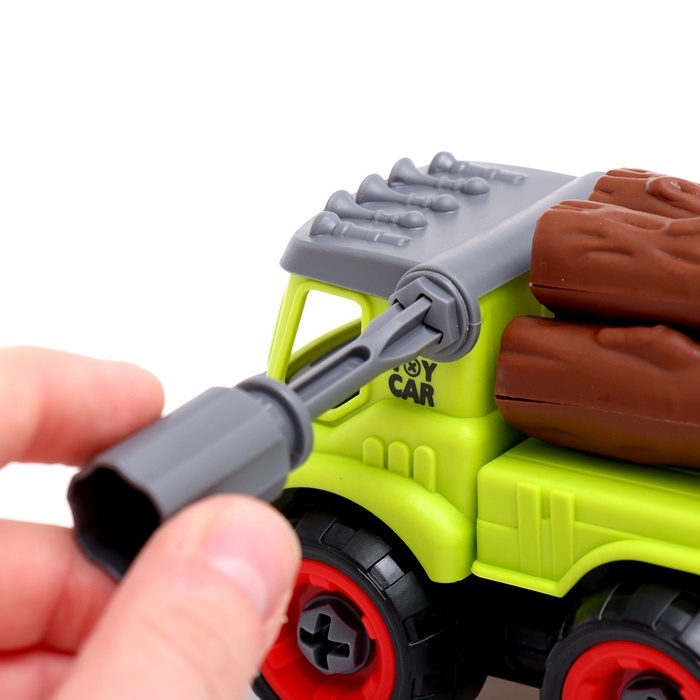 Конструктор винтовой «Лесовоз», с отвёрткой, 28 деталей Конструктор винтовой «Лесовоз», с отвёрткой, 28 деталей