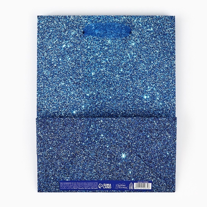 Пакет подарочный новогодний ламинированный «С Новым годом», снежинки, глиттер, MS, 18 х 23 х 10 см Пакет подарочный новогодний ламинированный «С Новым годом», снежинки, глиттер, MS, 18 х 23 х 10 см