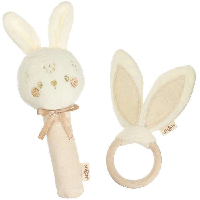 Подарочный набор новогодний: игрушка - пищалка и иигрушка - шуршалка «Зайка», цвет бежевый Подарочный набор новогодний: игрушка - пищалка и иигрушка - шуршалка «Зайка», цвет бежевый