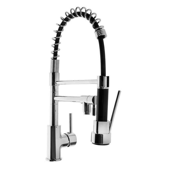 Смеситель для кухни Accoona A5490-7, однорычажный, гибкий излив, хром Смеситель для кухни Accoona A5490-7, однорычажный, гибкий излив, хром