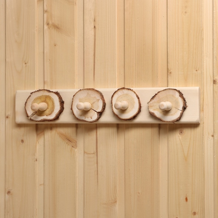 Вешалка с можжевельником 4 крючка Вешалка с можжевельником 4 крючка