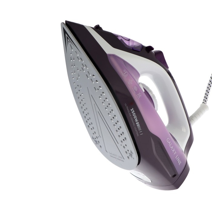 Утюг Galaxy LINE GL 6124, 2500 Вт, керамическая подошва, 370 мл, фиолетовый Утюг Galaxy LINE GL 6124, 2500 Вт, керамическая подошва, 370 мл, фиолетовый