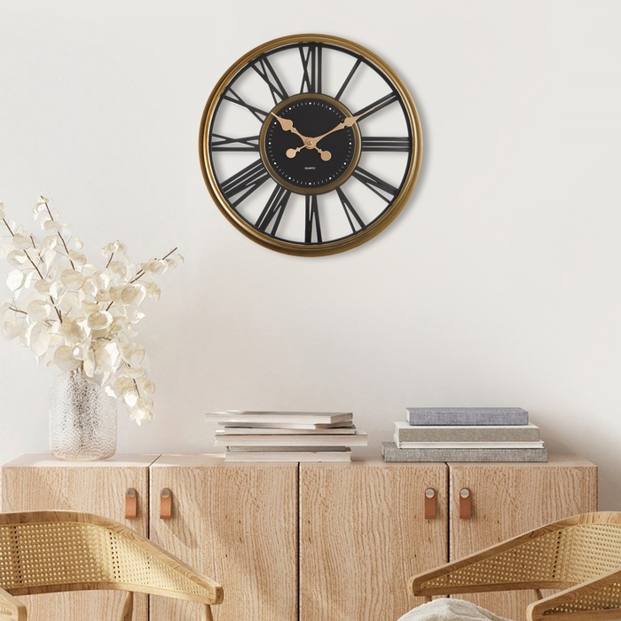 Часы настенные интерьерные большие Лофт, d-40 см, бесшумные