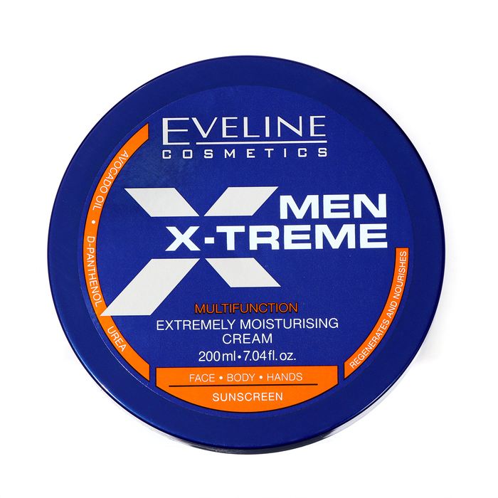 Крем для лица, рук и тела Eveline Men X-Treme «Мультифункциональный», увлажнение, 200 мл Крем для лица, рук и тела Eveline Men X-Treme «Мультифункциональный», увлажнение, 200 мл