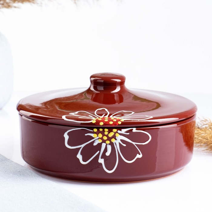 Набор для холодца  Набор для холодца "Подарочный" 3х0,75л, ромашка коричневая