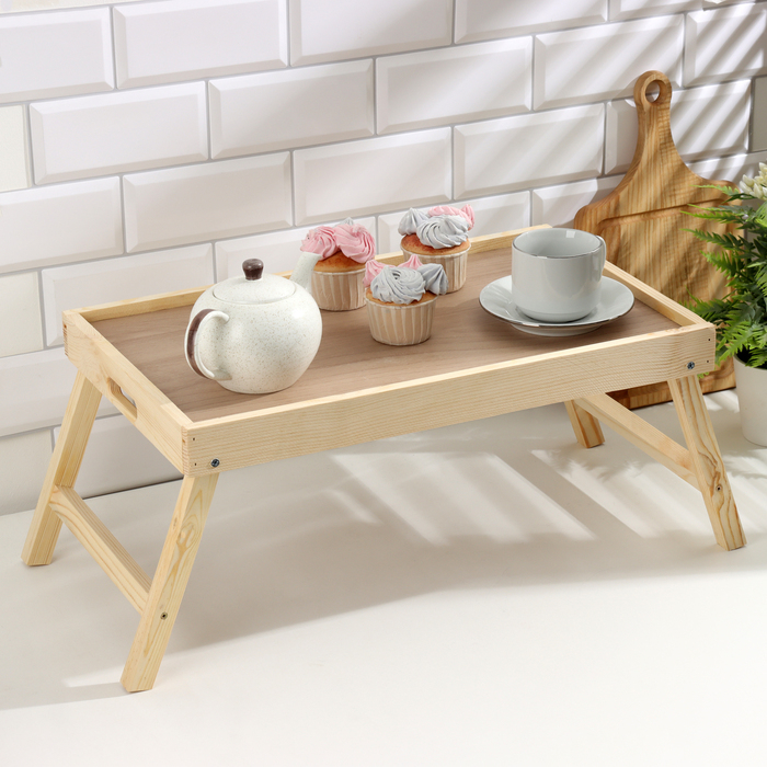 Столик для завтрака складной, 50×30см, с ручками Столик для завтрака складной, 50×30см, с ручками