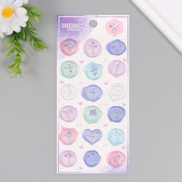 Наклейки для творчества пластик Наклейки для творчества пластик "Изящные богатства" 9,3х20,4 см