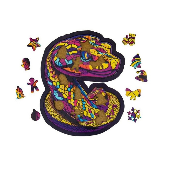 Пазл-вкладыш «Анаконда» на подложке, 52 дет. Пазл-вкладыш «Анаконда» на подложке, 52 дет.