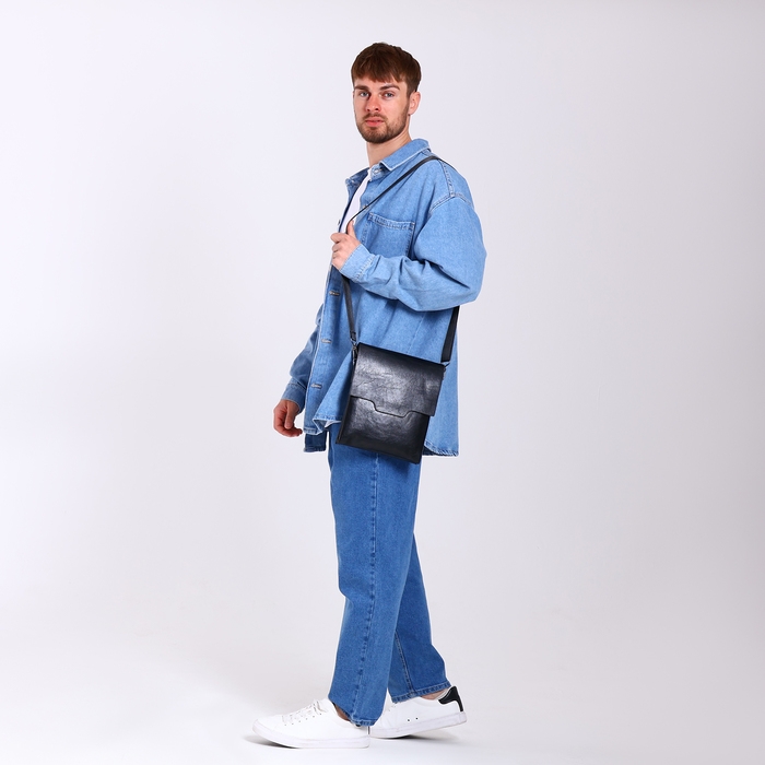 Сумка мужская, цвет чёрный Сумка мужская, цвет чёрный