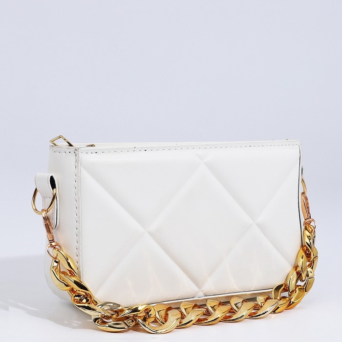 Сумка кросс-боди на молнии, цвет белый Сумка кросс-боди на молнии, цвет белый