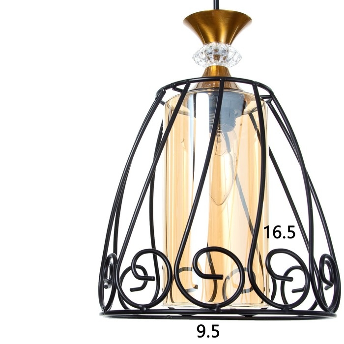 Светильник BayerLux Светильник BayerLux "Кронос" E27 40Вт черный 19х19х18,5-118 см