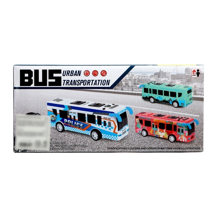 Автобус радиоуправляемый «Городской», 1:40, работает от батареек, цвет белый Автобус радиоуправляемый «Городской», 1:40, работает от батареек, цвет белый