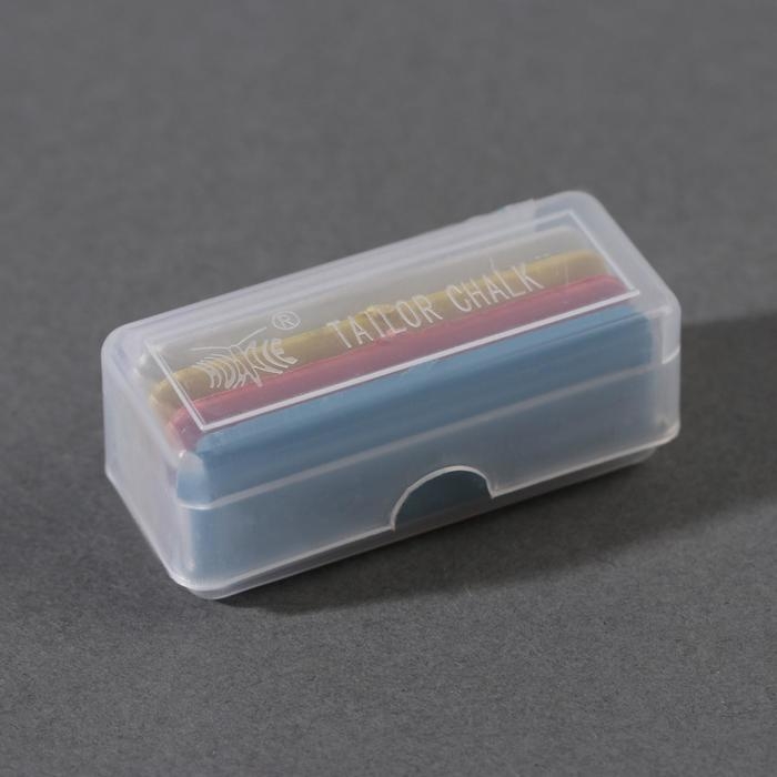 Мел портновский, восковой, 4 шт, цвет разноцветный Мел портновский, восковой, 4 шт, цвет разноцветный