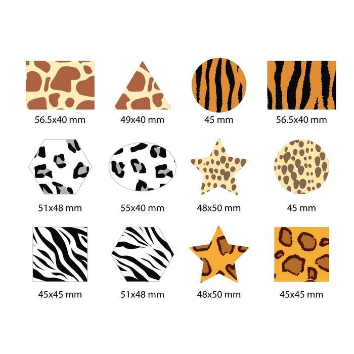 Игра на липучках «Методика Сегена», набор №4, из фетра Игра на липучках «Методика Сегена», набор №4, из фетра