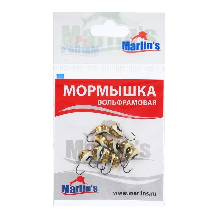 Мормышка вольфрамовая Marlin's ВЯТСКАЯ Личинка №3, 10 шт Мормышка вольфрамовая Marlin's ВЯТСКАЯ Личинка №3, 10 шт