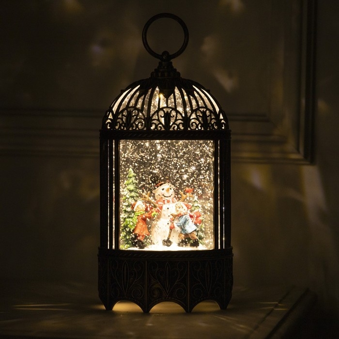 Светодиодная фигура «Фонарь с детьми и снеговиком» 13 × 25.5 × 8 см, пластик, батарейки ААх3 (не в комплекте), USB, свечение тёплое белое Светодиодная фигура «Фонарь с детьми и снеговиком» 13 × 25.5 × 8 см, пластик, батарейки ААх3 (не в комплекте), USB, свечение тёплое белое