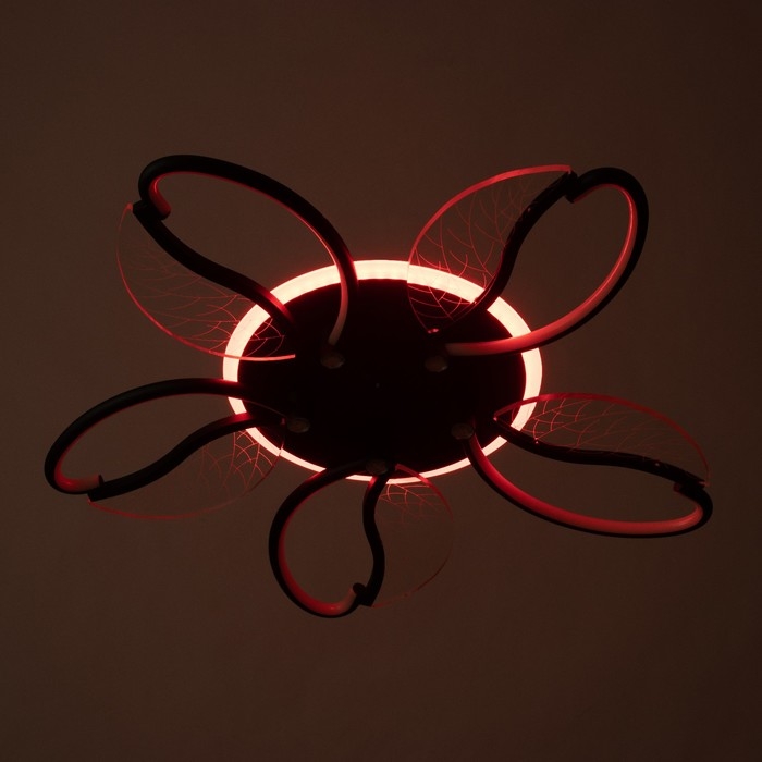 Люстра Люстра "Астрид" 5хLED 110Вт 3000-6000К RGB черный 65х65х8см