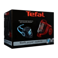 Пылесос Tefal TW2913EA, 750 Вт, сухая уборка, 1.2 л, красный