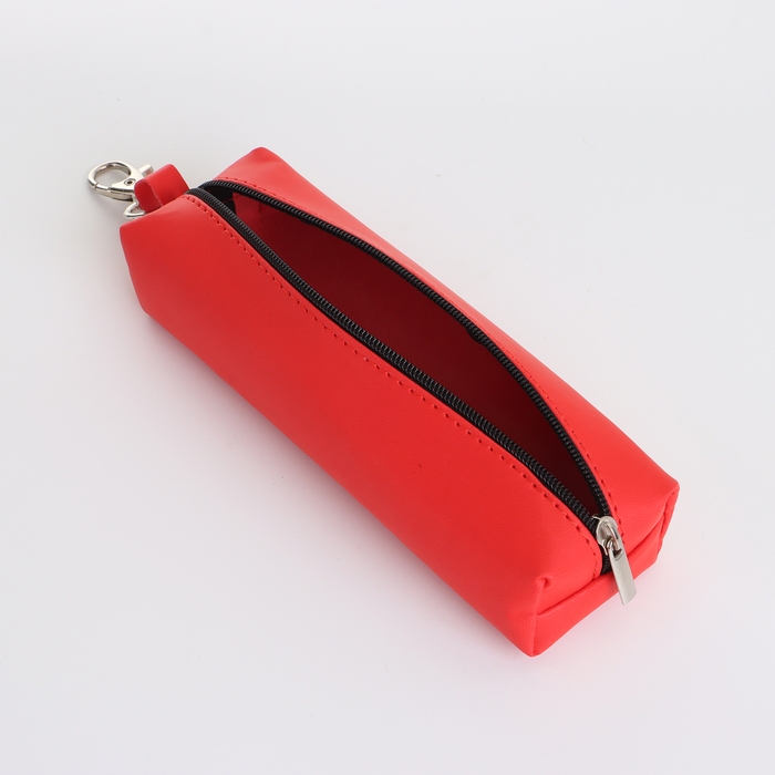 Ключница на молнии, длина 16 см, кольцо, карабин, цвет красный Ключница на молнии, длина 16 см, кольцо, карабин, цвет красный
