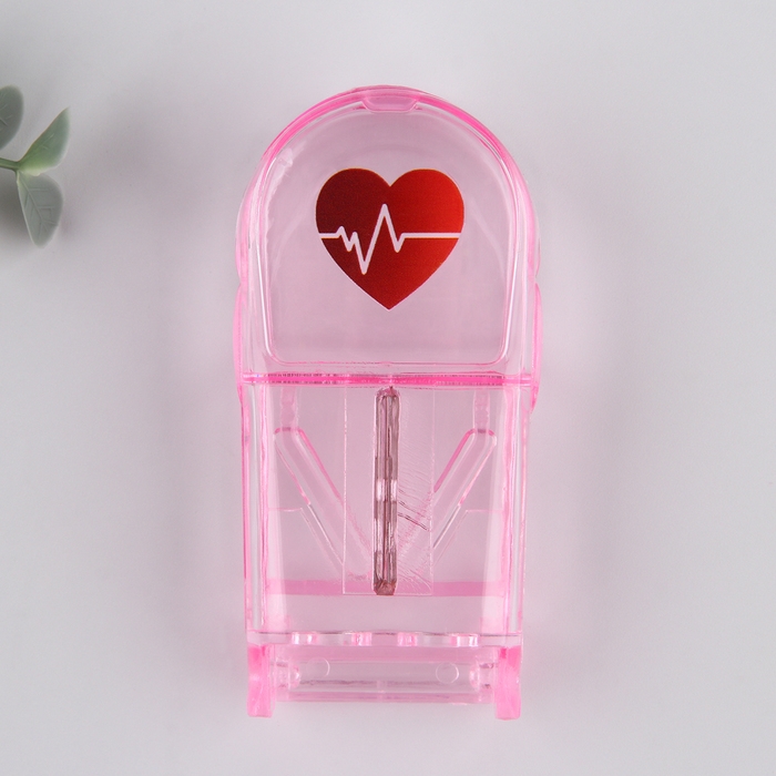 Таблетница с делителем «Сердце», 1 секция, 8.5 х 4 х 2.5 см. Таблетница с делителем «Сердце», 1 секция, 8.5 х 4 х 2.5 см.