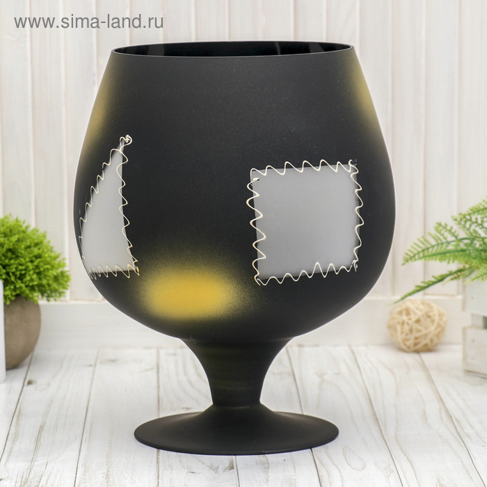 Ваза Ваза " Моруа" бренди бокал на ножке h=29см, d=17см, v=7л