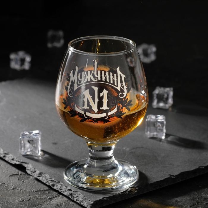 Бокал для коньяка Бокал для коньяка "Мужчина №1" венок, 395 мл