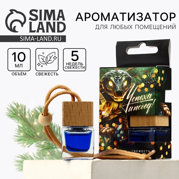 Ароматизатор для машины новогодний XXL «Успеха и побед», на Новый год, свежесть