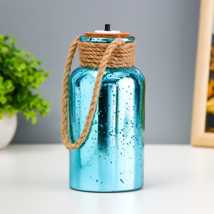 Ночник Ночник "Ласси" LED от батареек синий 8х8х17 см RISALUX