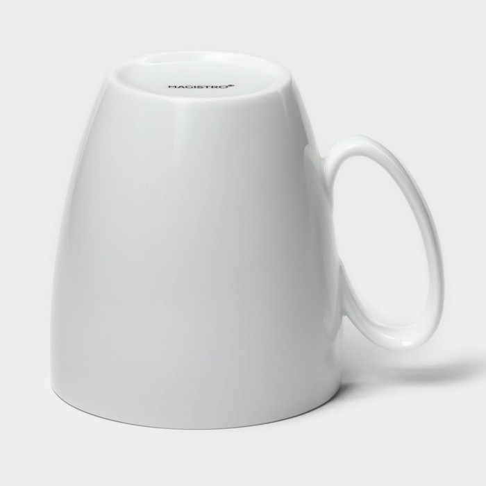Кружка керамическая Magistro White gloss, 400 мл Кружка керамическая Magistro White gloss, 400 мл