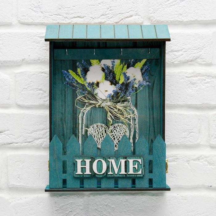 Ключница настенная «Home», баночка, 22,5 х 30,5 х 5,7 см. Ключница настенная «Home», баночка, 22,5 х 30,5 х 5,7 см.