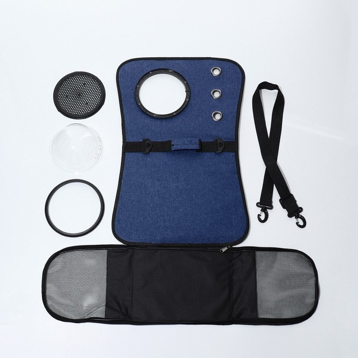 Сумка-переноска для животных с окном, синяя, 40 х 26 х 26 см Сумка-переноска для животных с окном, синяя, 40 х 26 х 26 см