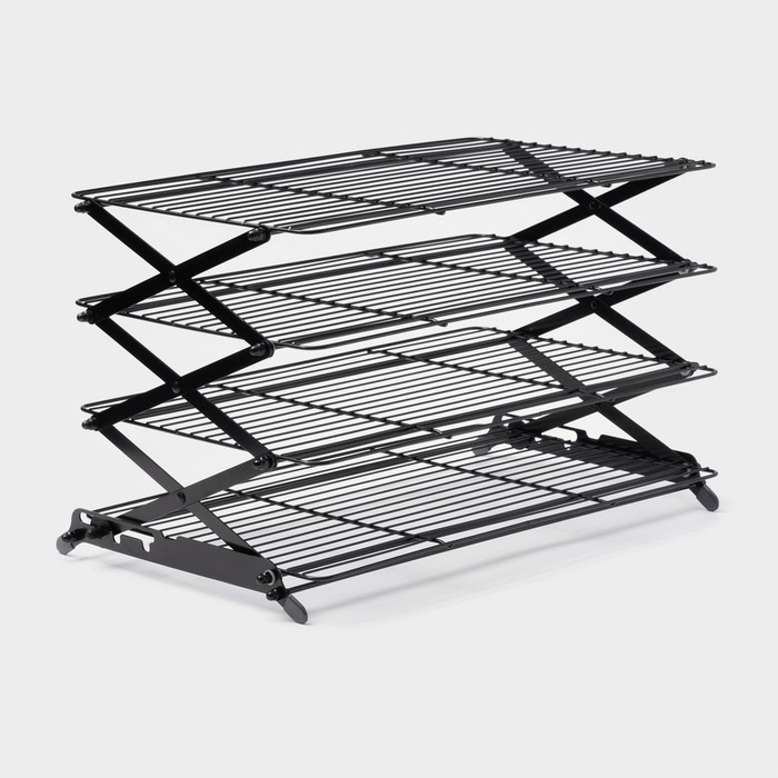 Решетка для глазирования и остывания кондитерских изделий 4-ярусная 43,5х25,5х8 см Решетка для глазирования и остывания кондитерских изделий 4-ярусная 43,5х25,5х8 см