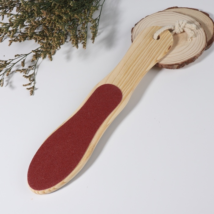 Пилка для ног, наждачная, двусторонняя, 27 см, деревянная Пилка для ног, наждачная, двусторонняя, 27 см, деревянная