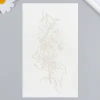 Переводная тату на тело синяя «Балерина», 18×11 см