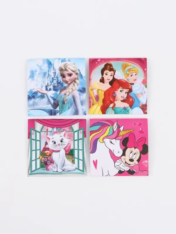 Блокнот 10х10см, 16 л МИКС "Принцессы"