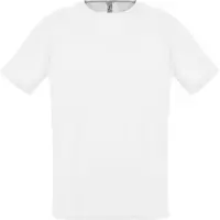 Футболка унисекс Sporty 140 белая, размер XXS