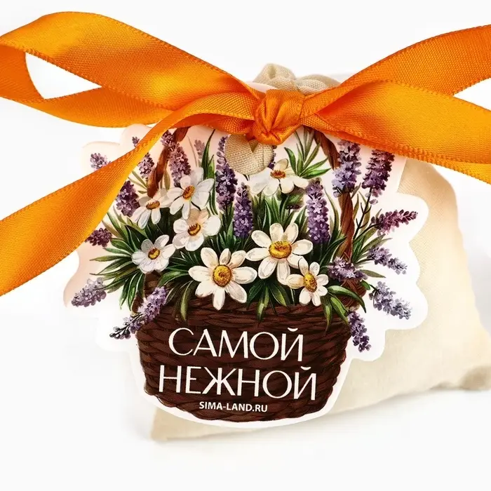 Мешочек подарочный из хлопка «Самой нежной», 7 х 9 см +/- 1.5 см Мешочек подарочный из хлопка «Самой нежной», 7 х 9 см +/- 1.5 см