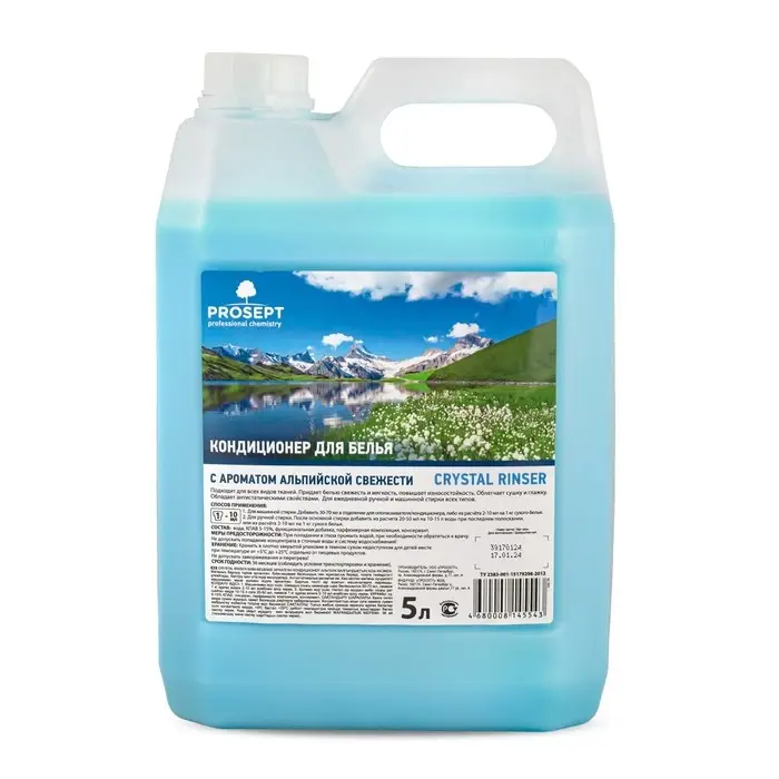 Кондиционер для белья Crystal Rinser &laquo;Альпийская свежесть&raquo;, концентрат, 5 л