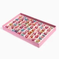 Кольцо &laquo;Выбражулька. Блеск&raquo;, форма МИКС, фасовка 100 шт. безразмерное