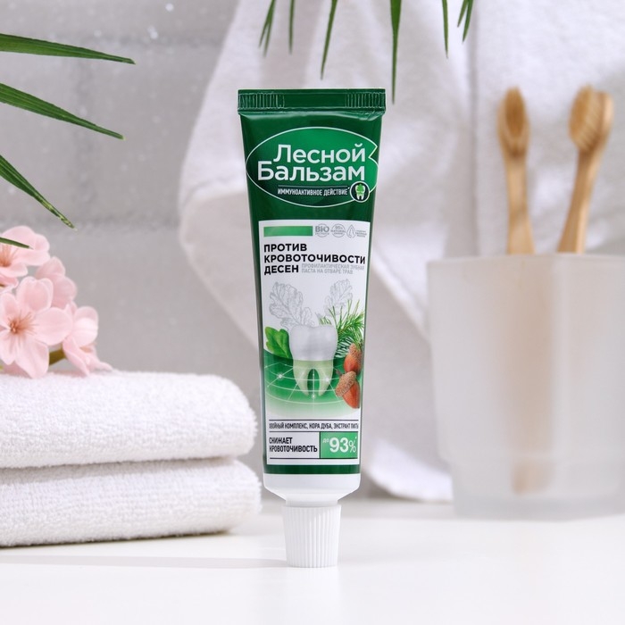 Зубная паста «Против кровоточивости дёсен», с корой дуба, 50 г